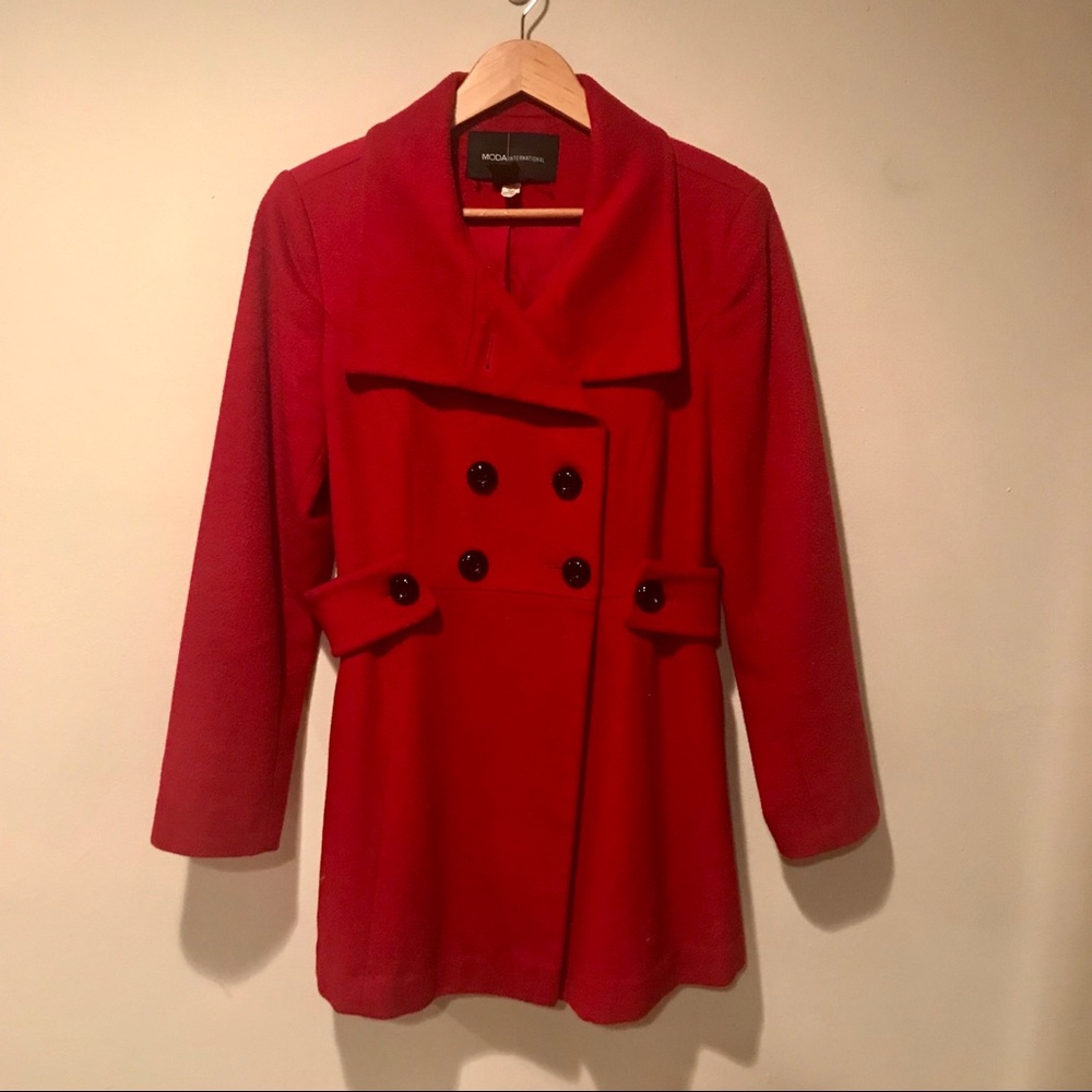 Red Peacoat
